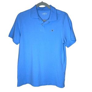 Vineyard, vines, uniform polo, shirt, light, blue short sleeve, size extra large